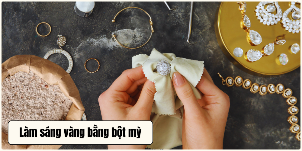 Cách làm sáng vàng bằng bột mì