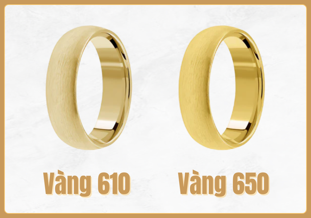 Vàng 650 được khắc ký hiệu 650 hoặc 15.6K