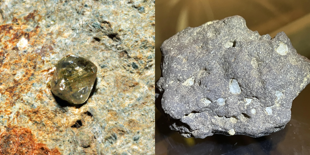 Đá Kimberlite là loại đá núi lửa kali