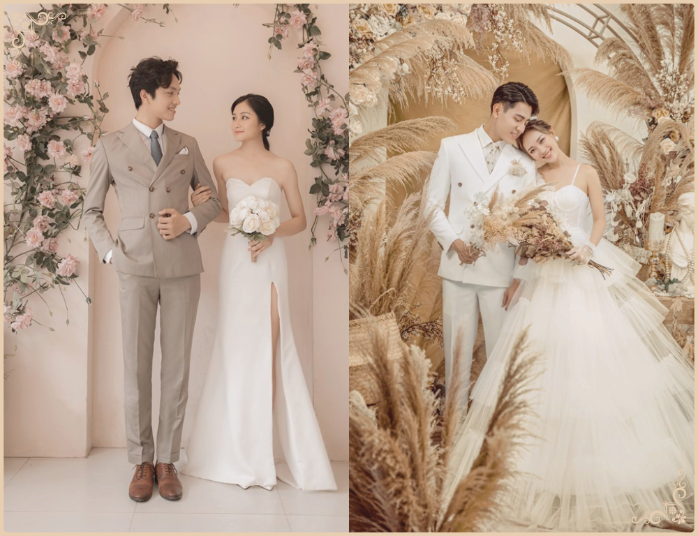 Kiểu tạo dáng chụp ảnh cưới Hàn Quốc choàng tay nhau