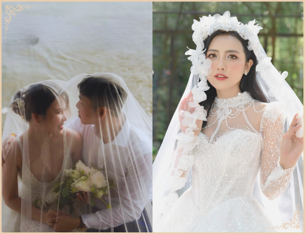 Kiểu tạo dáng với khăn voan
