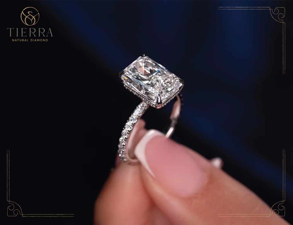 Khối lượng kim cương 6 ly có thể dao động từ 0.75 đến 0.9 carat