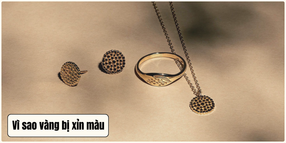 Mồ hôi là nguyên nhân làm vàng 18K bị xỉn màu