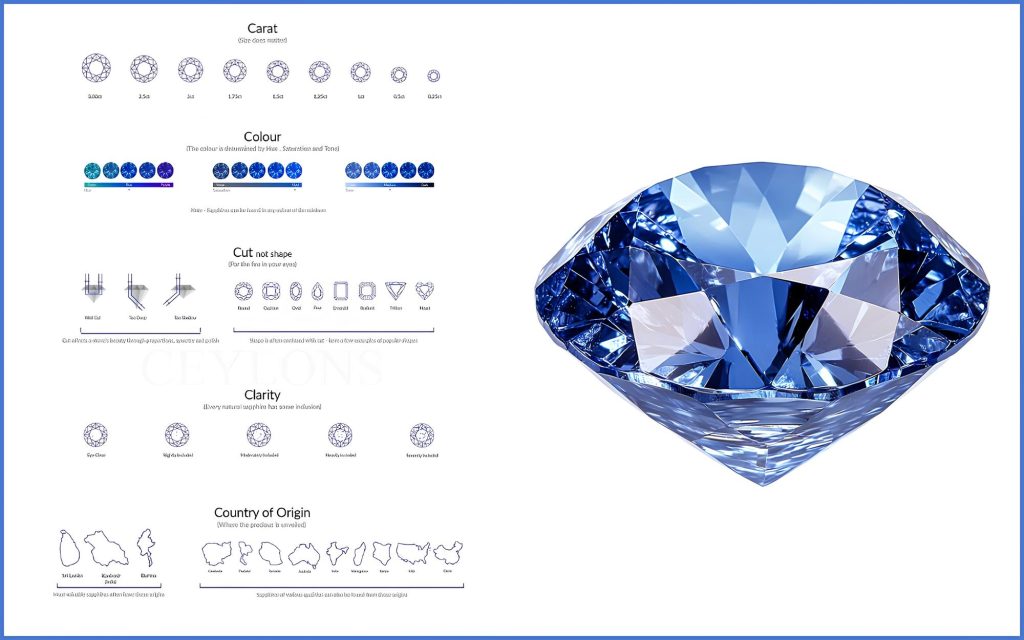 Tiêu chuẩn đánh giá chất lượng đá Sapphire