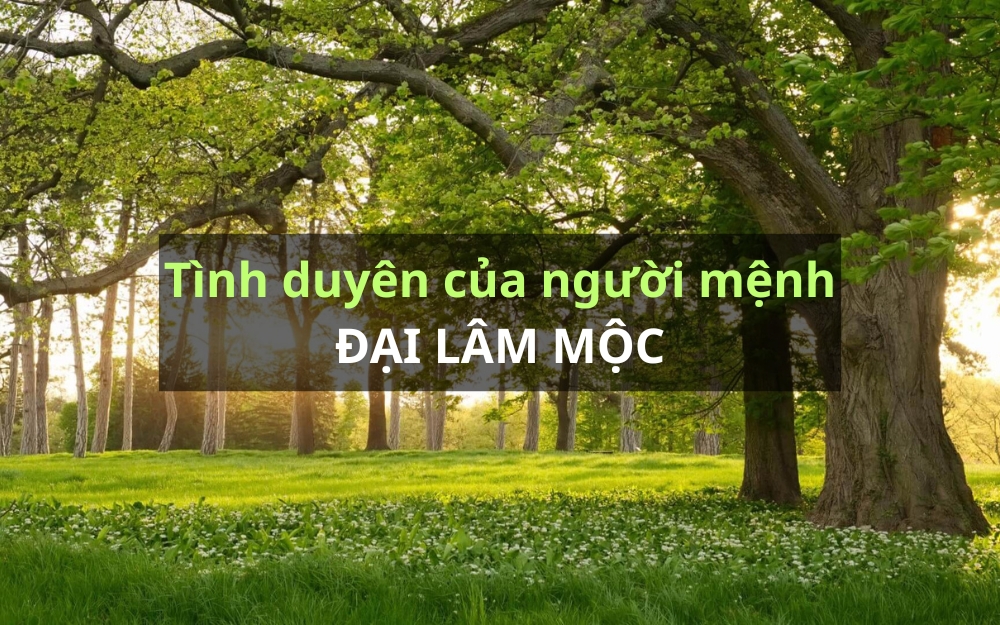 Tình duyên và gia đạo của người mệnh Đại Lâm Mộc