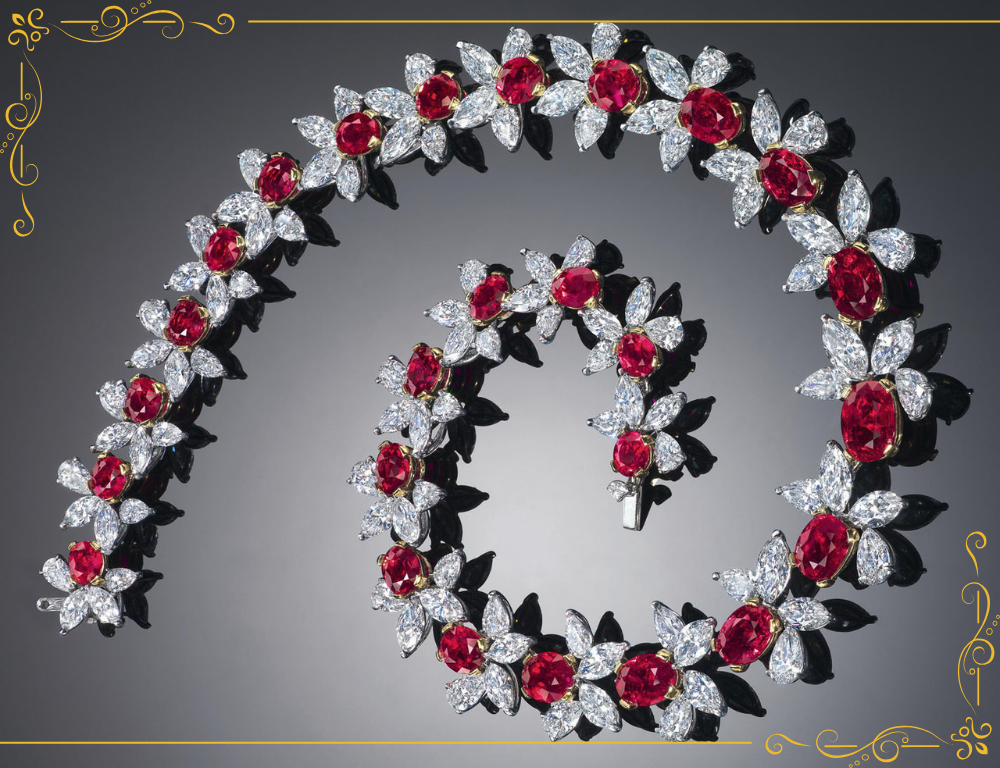 Vòng cổ kim cương The Red Scarlet Necklace by James Currens