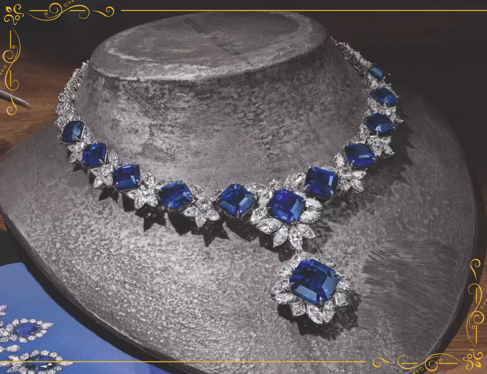 Vòng cổ kim cương The Winston Blue Diamond Necklace