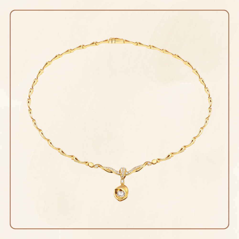 Vòng cổ choker vàng