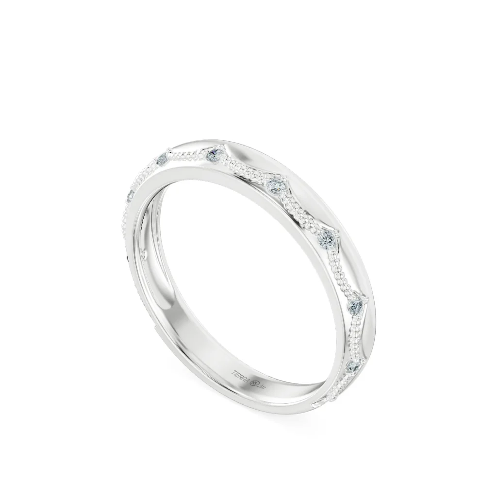 Nhẫn cưới nữ kim cương NCF2062
