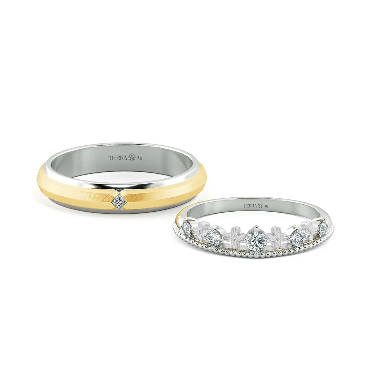 Nhẫn cưới Petal of Happiness UNC8010
