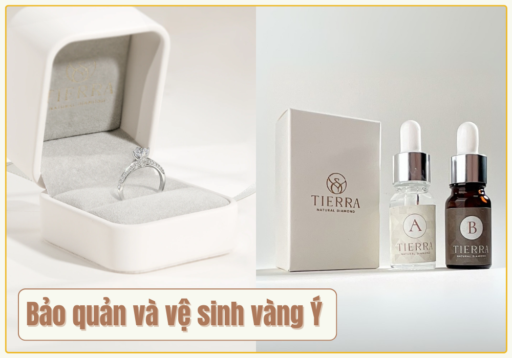 Cần bảo quản và vệ sinh vàng Ý đúng cách để giữ độ bền