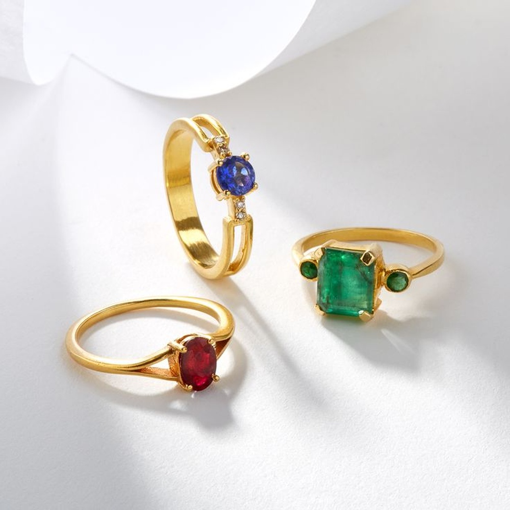 Các loại trang sức vàng đính kim cương, trang sức vàng đính đá quý