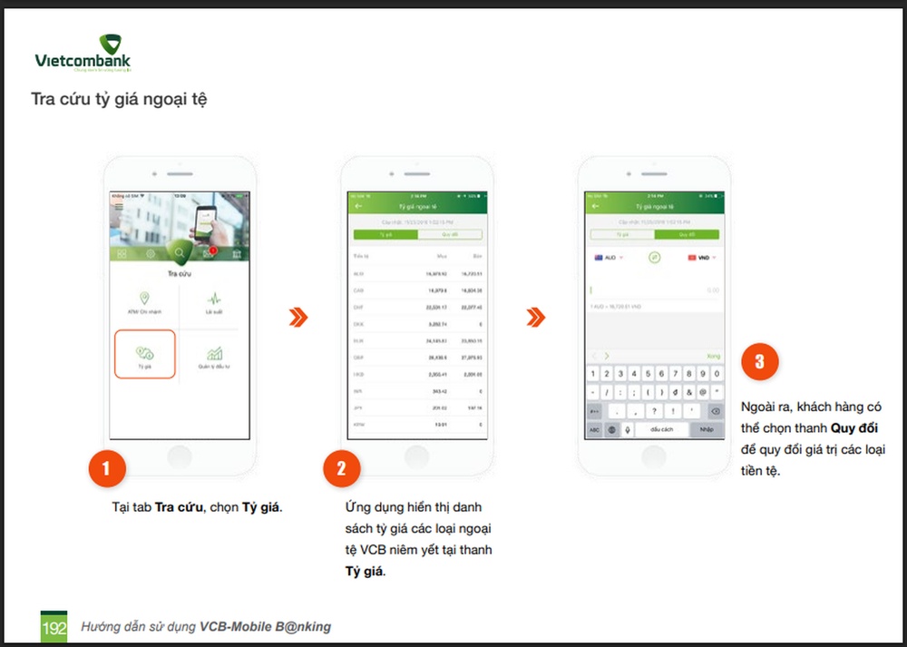 Cách đổi từ tiền Đô sang tiền Việt Nam bằng ứng dụng Mobile Banking