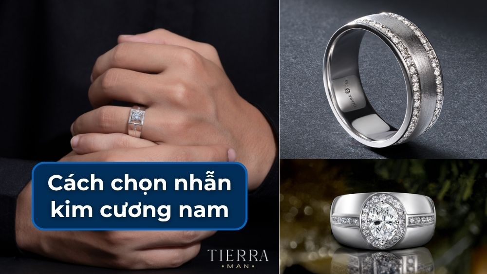 Cách lựa chọn nhẫn kim cương nam tự nhiên đúng chuẩn