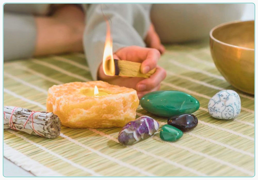 Hãy thanh tẩy Amazonite bằng khói trầm