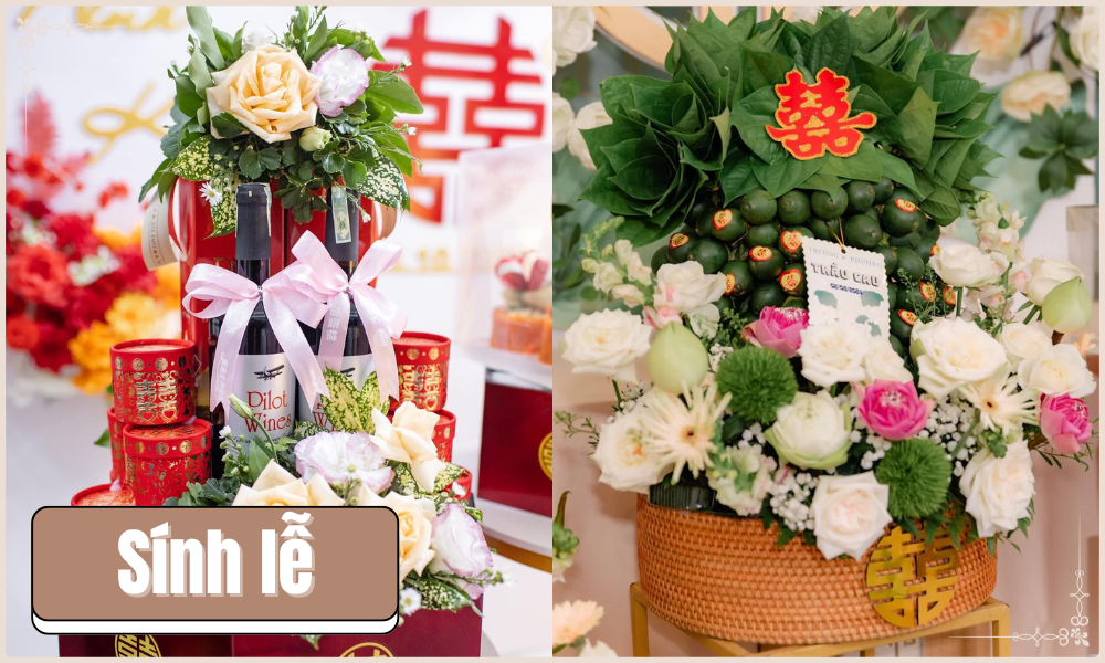 Chuẩn bị sính lễ và mâm quả