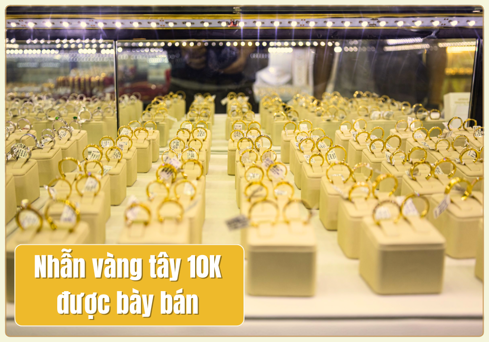 Nhẫn vàng tây 10K có nhiều ưu điểm