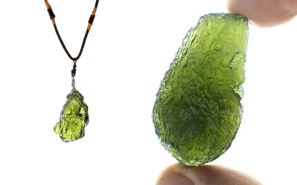 Đá Moldavite (Đá Bouteille hoặc vltavin)