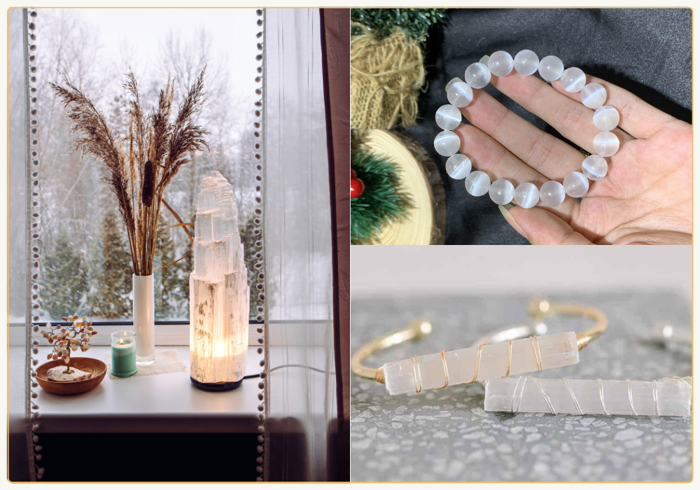 Selenite hợp với mệnh Kim và Thủy