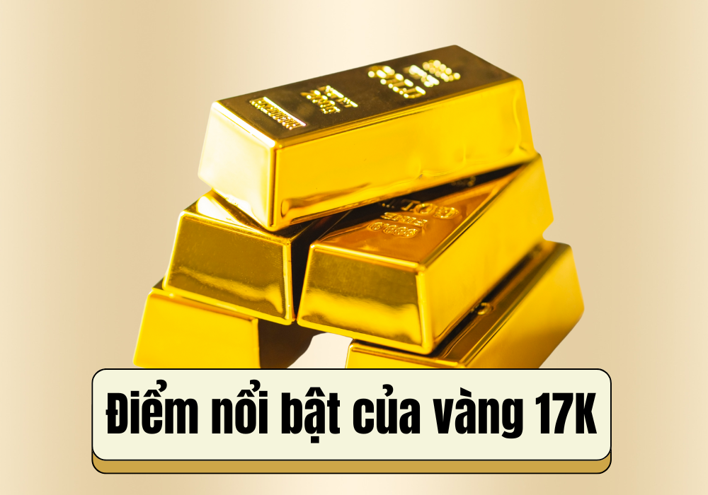 Vàng 17K có độ cứng cao nên thường dùng trong trang sức
