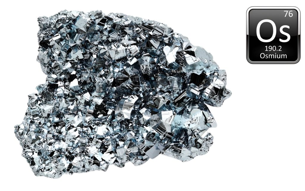 Osmium là một trong những kim loại cứng nhất trái đất
