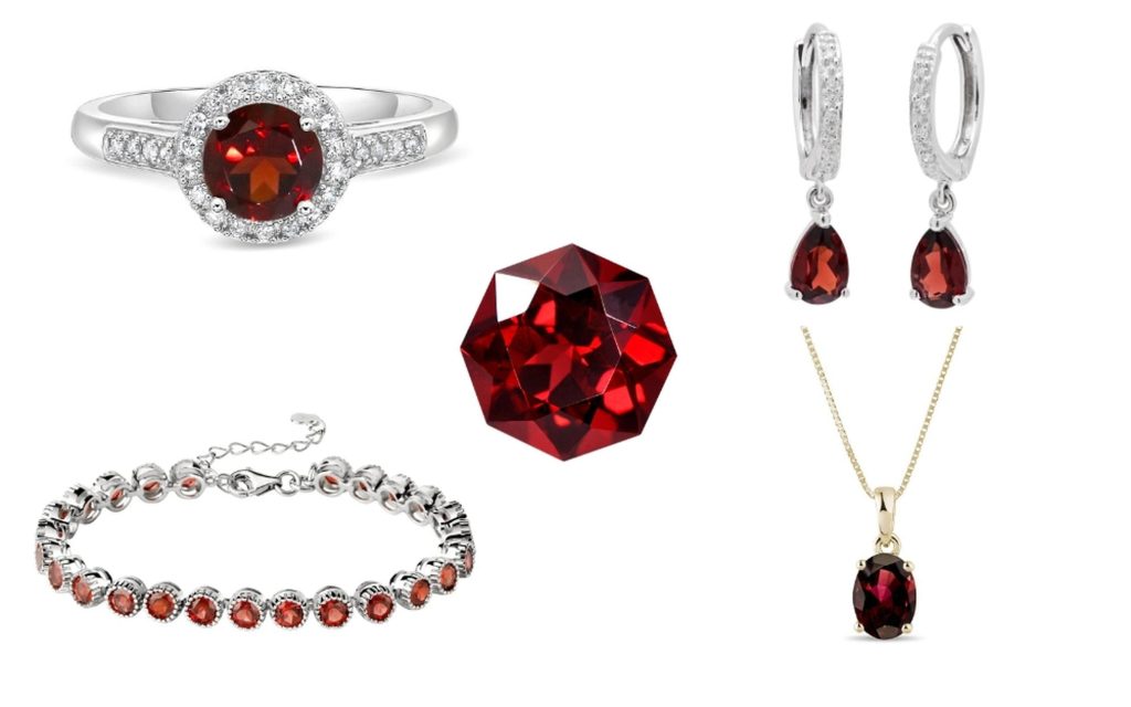 Những mẫu trang sức đá Garnet Ngọc Hồng Lựu đẹp