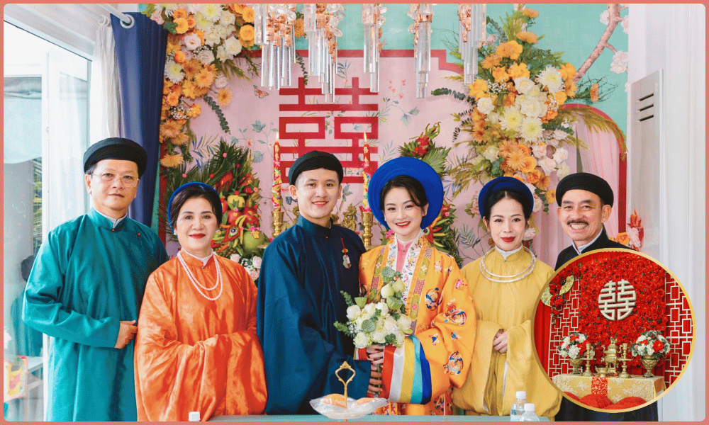 Chữ Song hỷ lâm môn luôn được đặt ở vị trí quan trọng