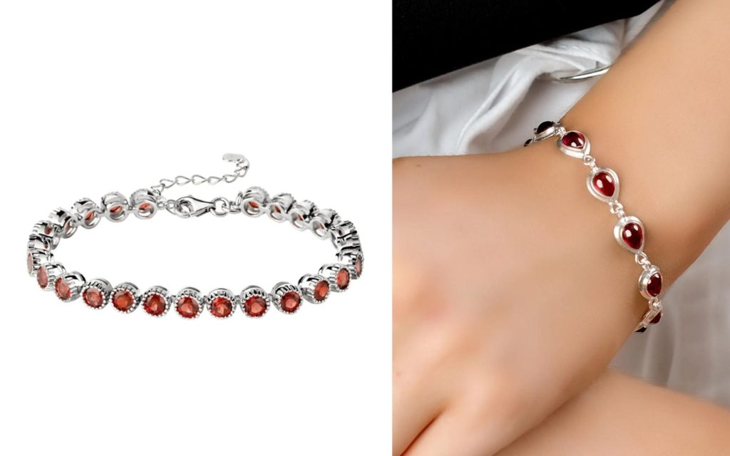 Vòng tay đá Garnet Ngọc Hồng Lựu