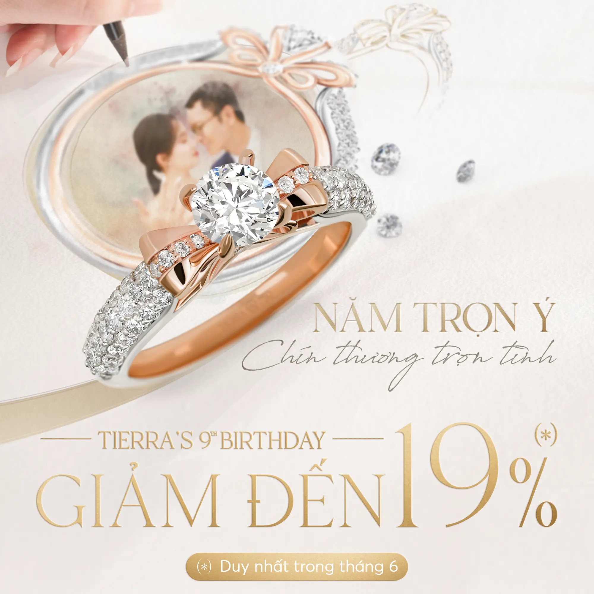 Nhẫn cầu hôn 18k, 14k & Bạch kim
