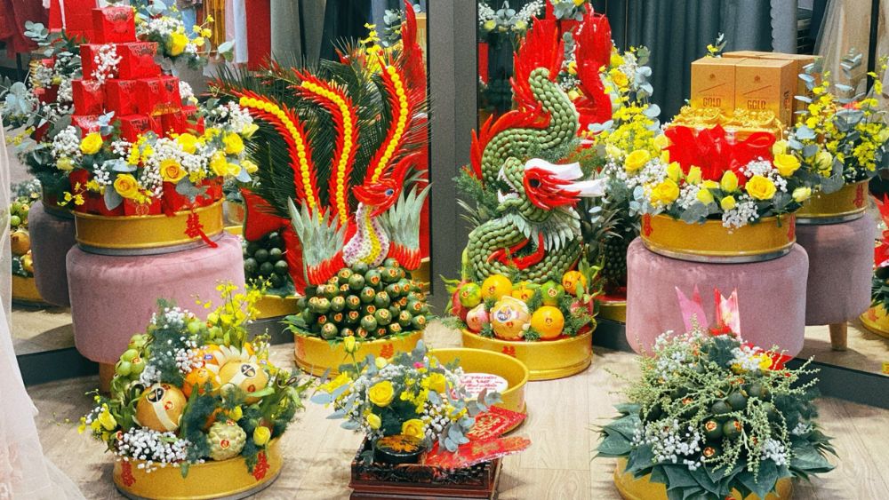 Các đơn vị làm mâm quả cưới hỏi hiện đại, đẹp và uy tín