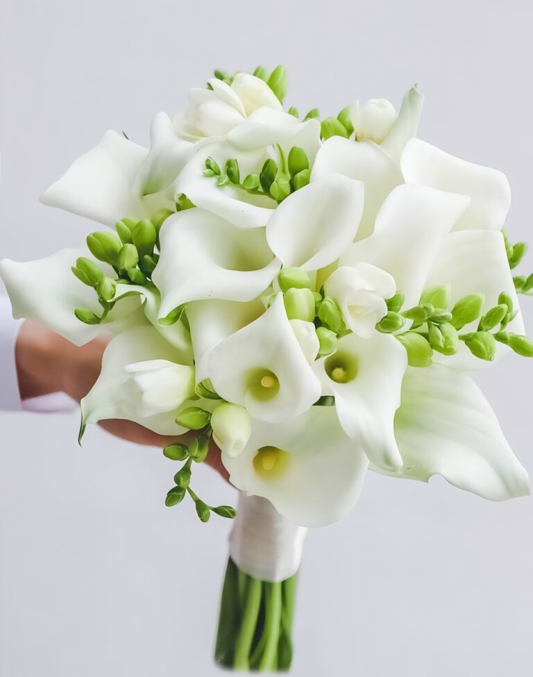 10 Mẫu hoa cưới Calla Lily (hoa cưới Rum trắng) đẹp, ý nghĩa
