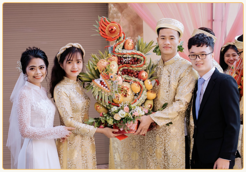 Hoa quả trong lễ ăn hỏi 7 tráp rồng phượng