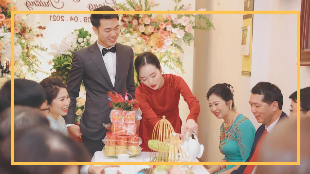 Lễ thành hôn tại nhà trai