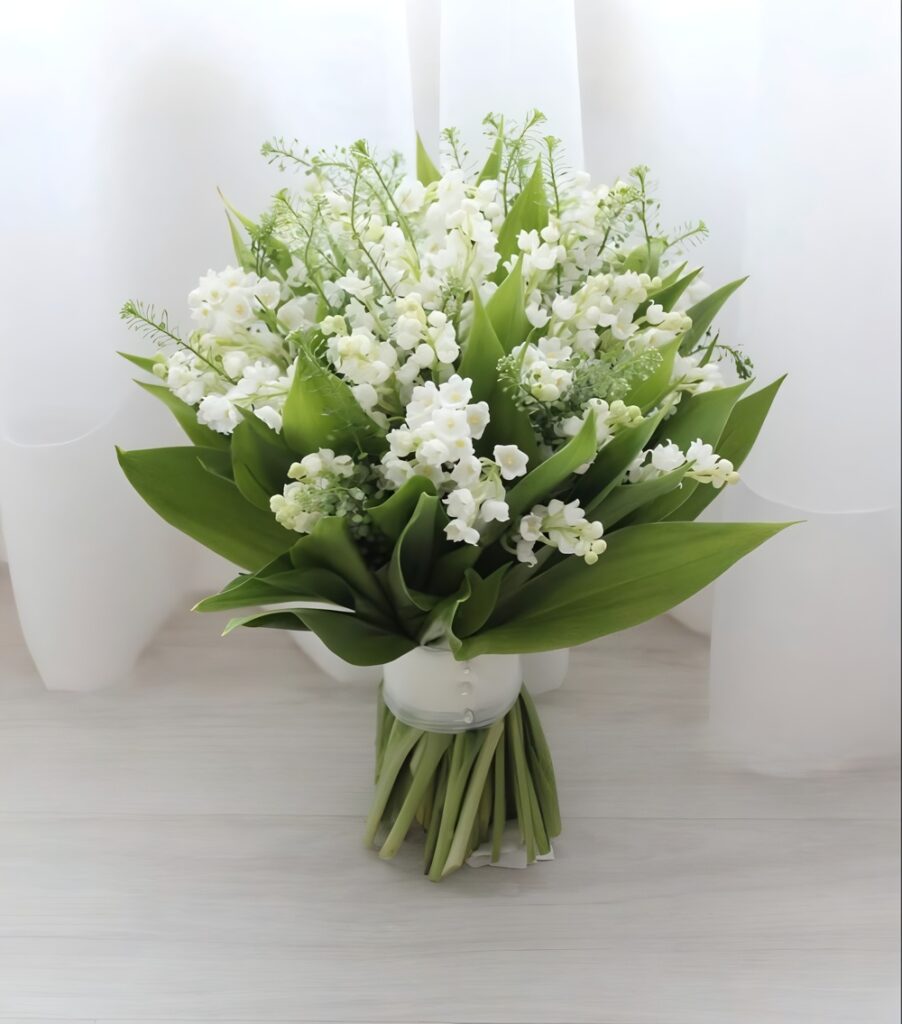 Các lưu ý khi chọn hoa cưới linh lan trắng cho cô dâu