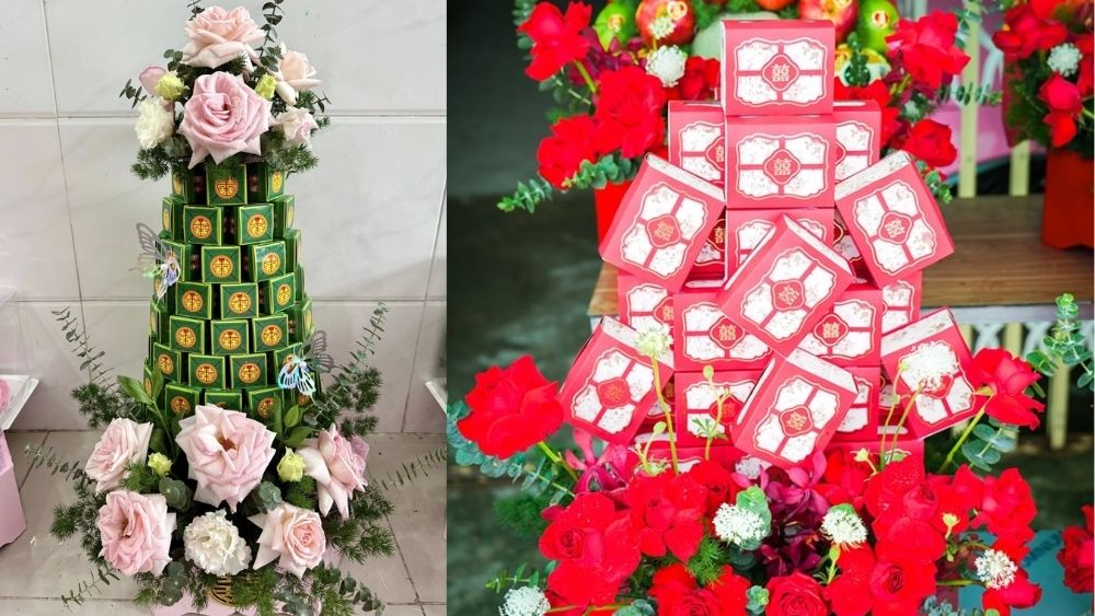 Mâm quả bánh phu thê cưới hỏi – Tượng Trưng Cho Tình Nghĩa Vợ Chồng