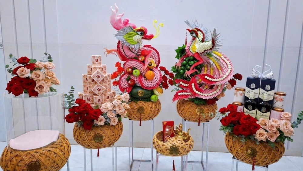 Mâm quả cho ngày cưới hiện đại