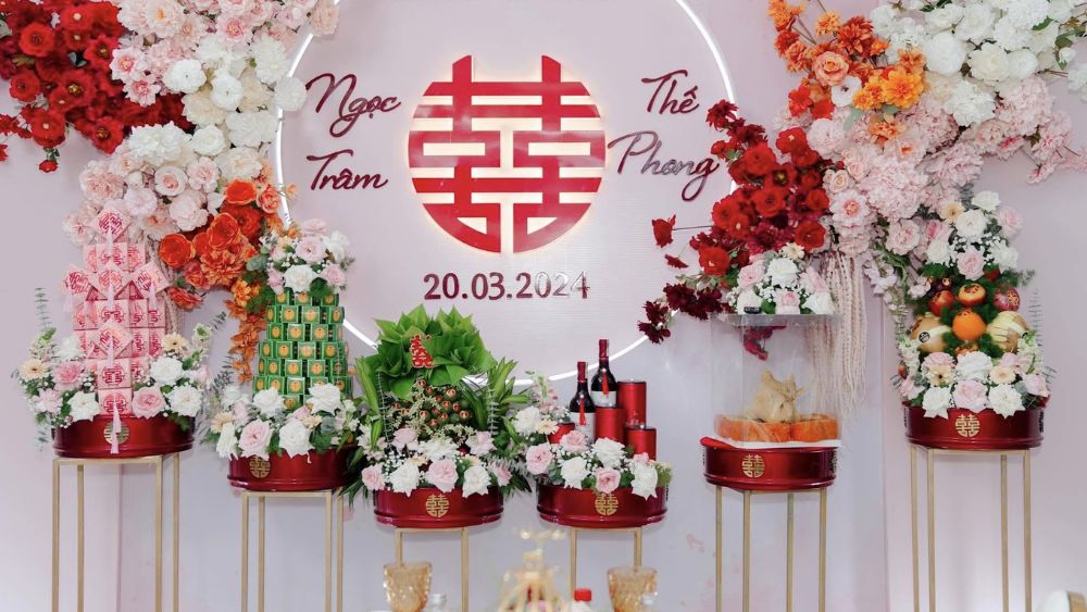 Mâm quả cưới đơn giản