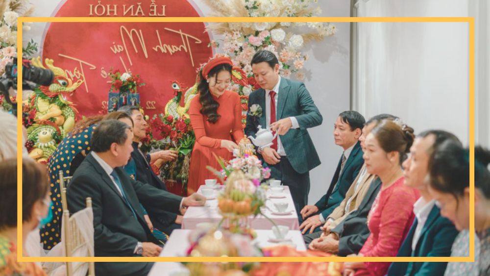 Nghi lễ cưới thứ 2: Lễ ăn hỏi (đính hôn)