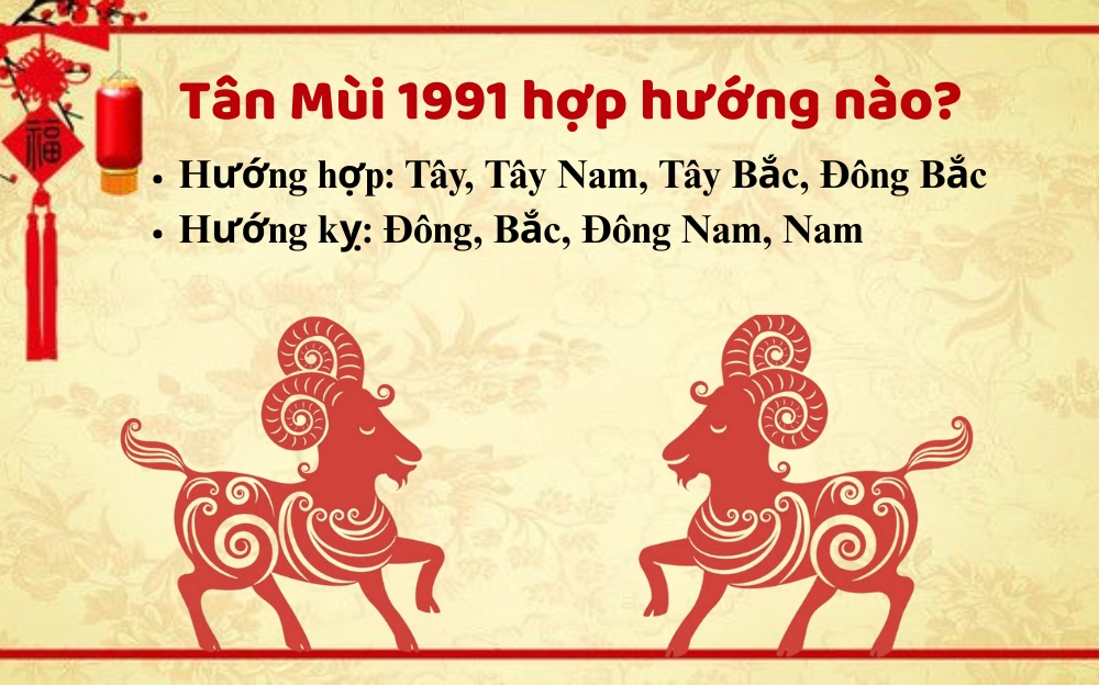 Người sinh năm 1991 mệnh gì hợp hướng nào?