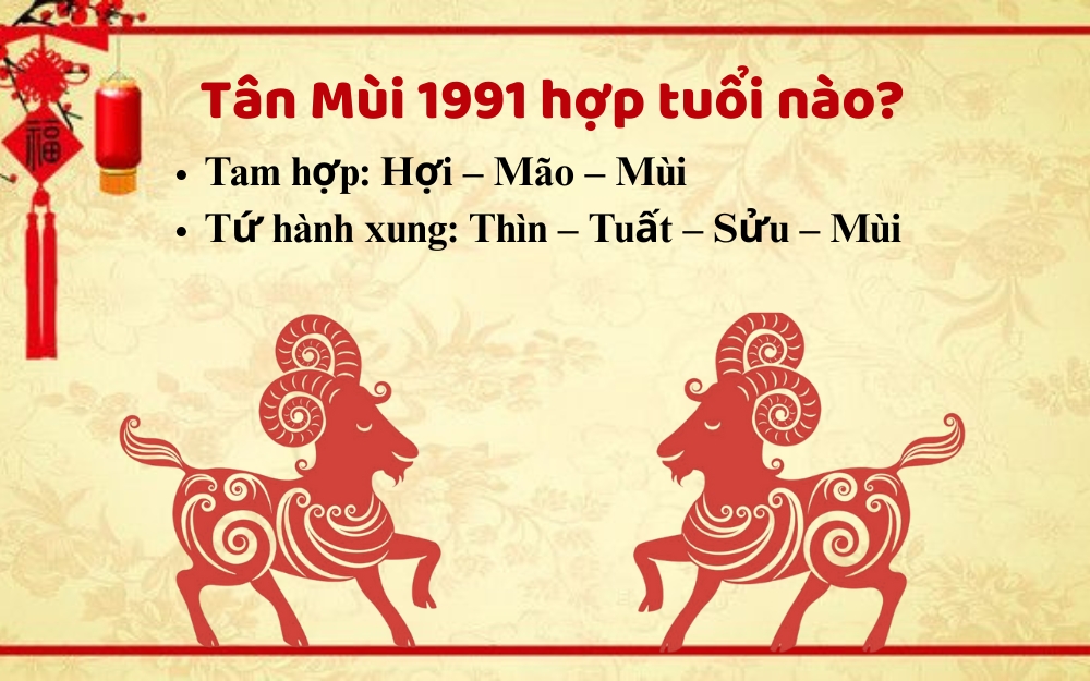 Người sinh năm 1991 mệnh gì hợp tuổi nào?