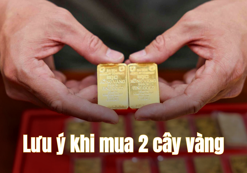 Những lưu ý khi mua 2 cây vàng