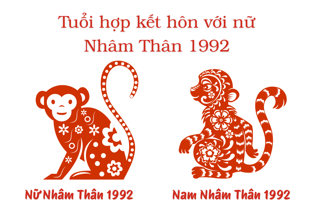 Nữ sinh năm 1992 lấy chồng tuổi nào hợp với nam nhâm thân 1992