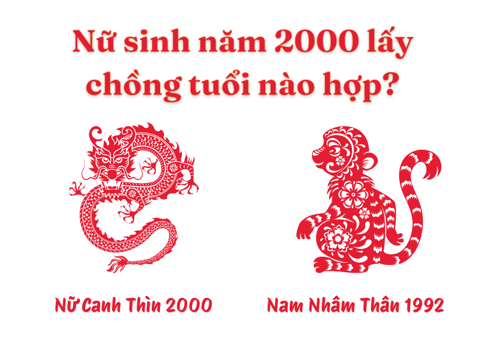 Nữ sinh năm 2000 lấy chồng tuổi nào hợp để hôn nhân viên mãn 4 Nữ Canh Thìn 2000 lấy chồng tuổi Nhâm Thân 1992