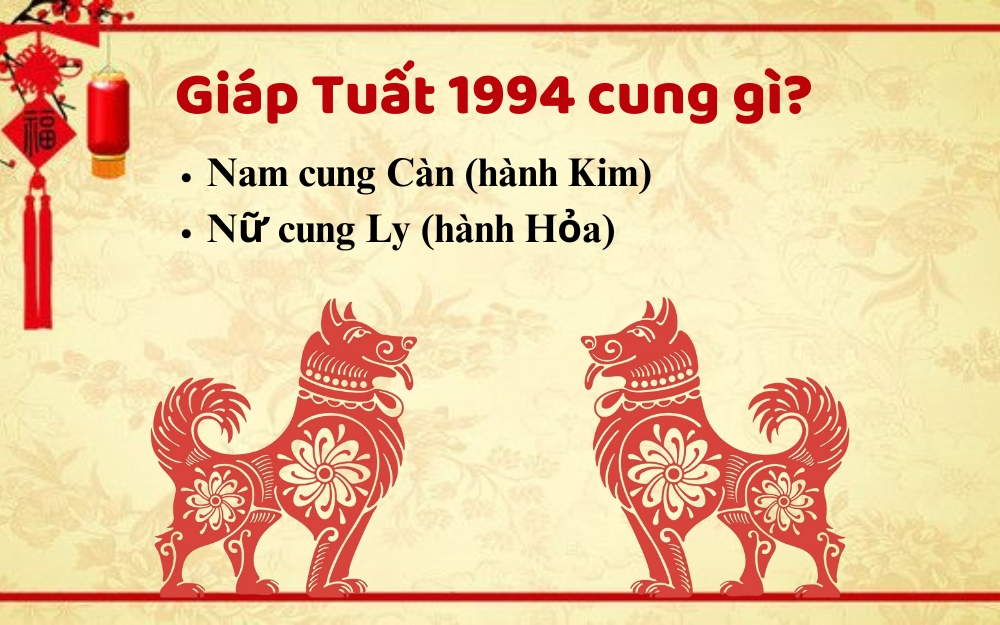Nam, nữ tuổi 1994 mệnh gì cung gì?