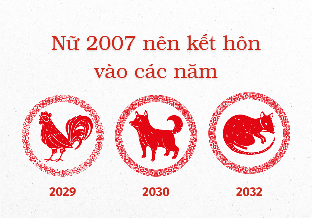 2007 lấy chồng tuổi gì hợp? Nữ 2007 lấy chồng năm nào tốt? 10 Sinh năm 2007 lấy chồng năm nào tốt