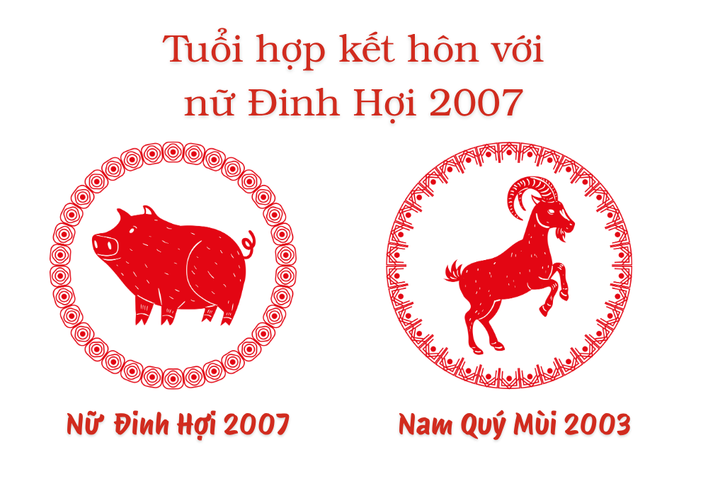 2007 lấy chồng tuổi gì hợp? Nữ 2007 lấy chồng năm nào tốt? 6 Nữ tuổi Đinh Hợi 2007 và Nam tuổi Quý Mùi 2003
