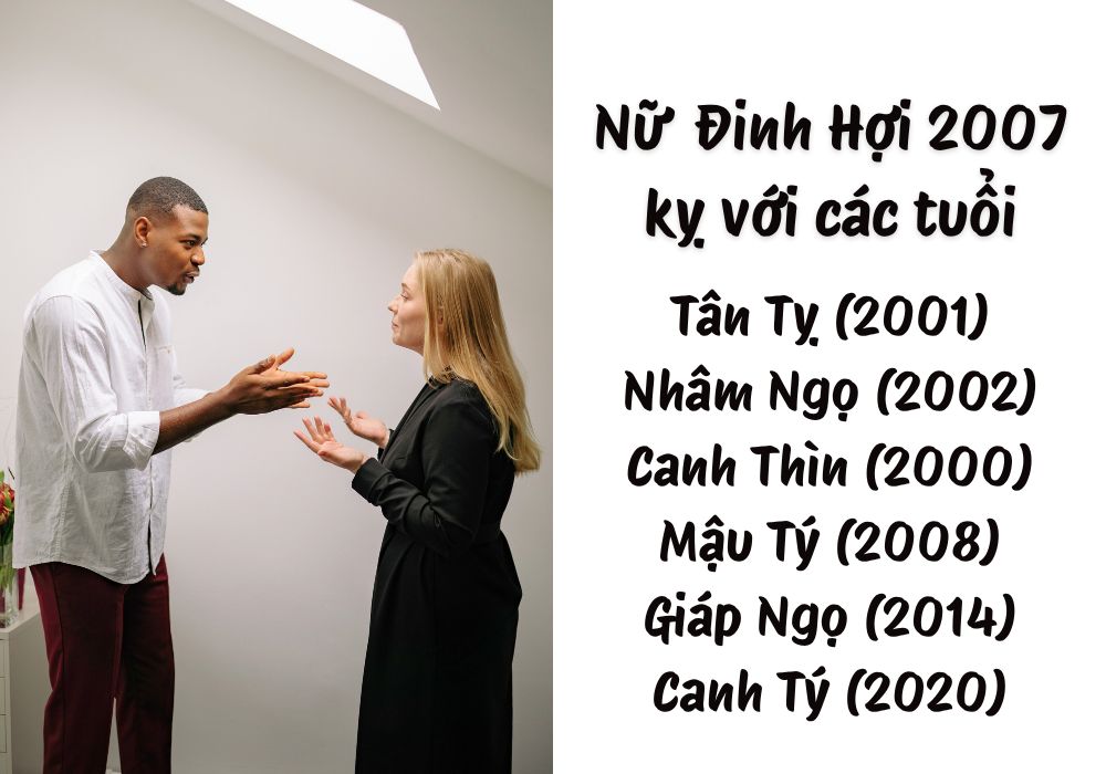 2007 lấy chồng tuổi gì hợp? Nữ 2007 lấy chồng năm nào tốt? 9 Tuổi kỵ với nữ Đinh Hợi 2007