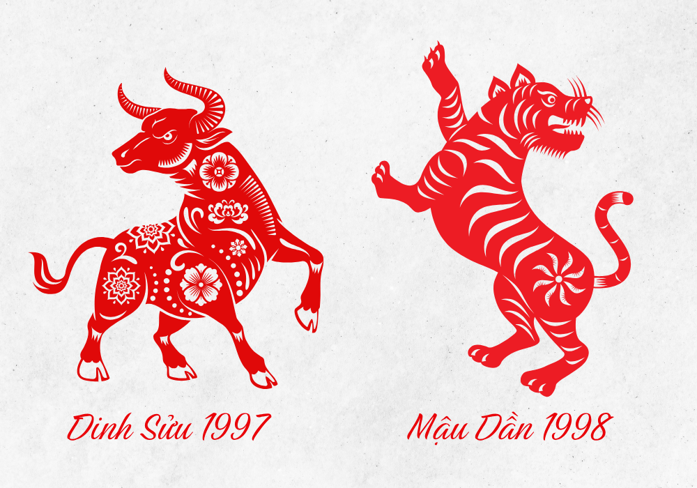 Vợ Đinh Sửu 1997 - Chồng Mậu Dần 1998