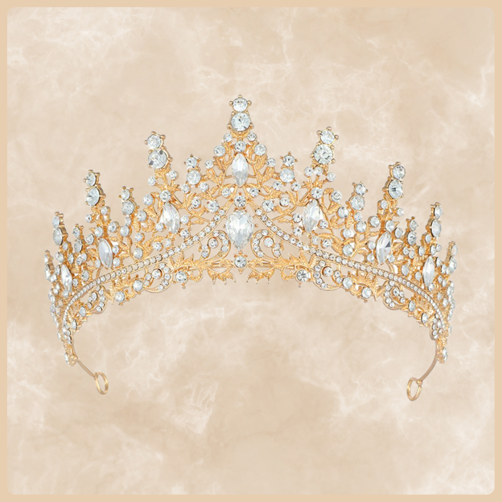 Vương miện cô dâu Baroque sang trọng