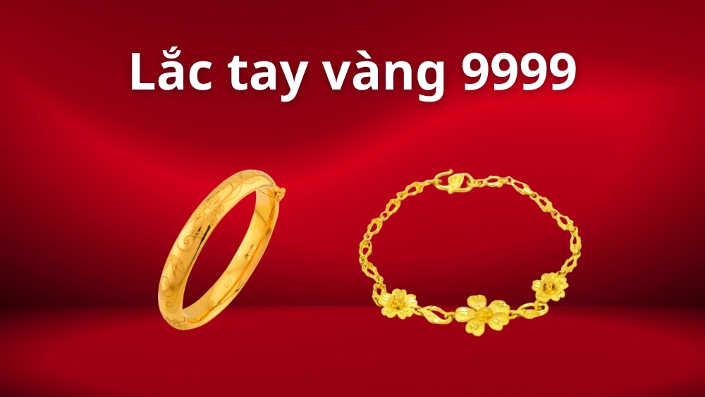 Bộ trang sức cưới vàng 9999 gồm lắc tay vàng